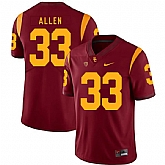 USC Trojans 33 Marcus Allen Red College Football Jersey Dzhi,baseball caps,new era cap wholesale,wholesale hats